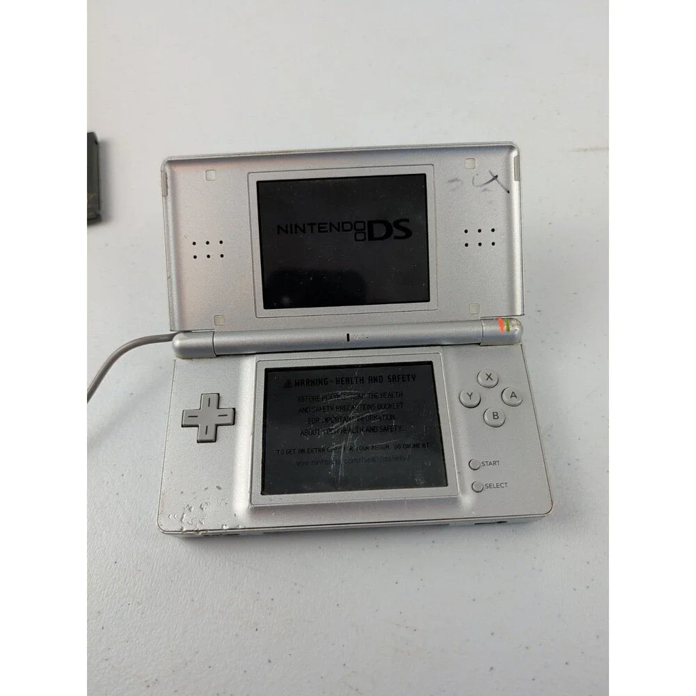 Nintendo DS Lite Silver Console (No Stylus) Tested Working